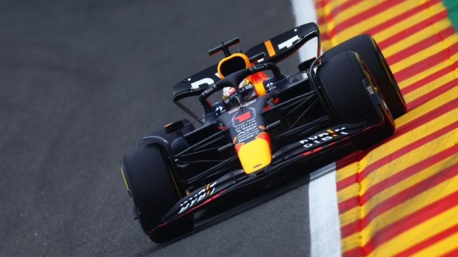 Max Verstappen, da Red Bull Racing, durante treino livre para o GP da Bélgica da F1 - Dan Istitene/Getty