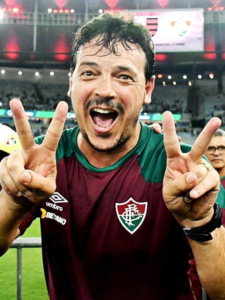 Fernando Diniz comemora título da Taça Guanabara pelo Fluminense - Mailson Santana/Fluminense FC