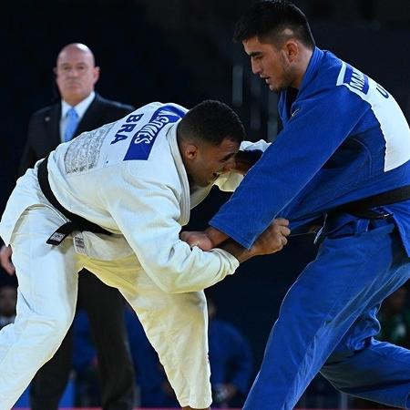 Brasileiro Marcelo Gomes foi derrotado pelo judoca ex-campeão mundial Muhammadjon Abdujalilzoda