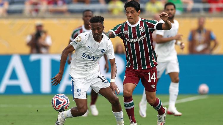 Cano em ação durante jogo entre Fluminense e Al-Hilal no Mundial Cano em ação durante jogo entre Fluminense e Al-Hilal no Mundial