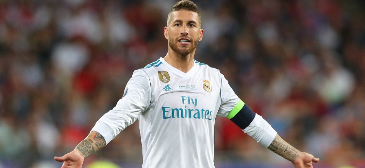 Capitão do Real Madrid, Sergio Ramos cantou uma música de incentivo à seleção espanhola - REUTERS/Hannah McKay