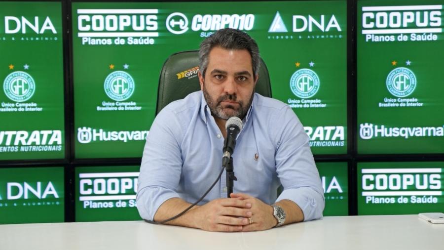 Ricardo Moisés, presidente do Guarani, concede entrevista coletiva sobre jogo contra o Cuiabá - Thomaz Marostegan/Guarani FC