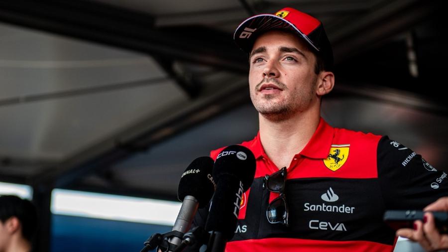 Charles Leclerc, em Budapeste, onde tentará se recuperar da frustração do GP da França - Ferrari