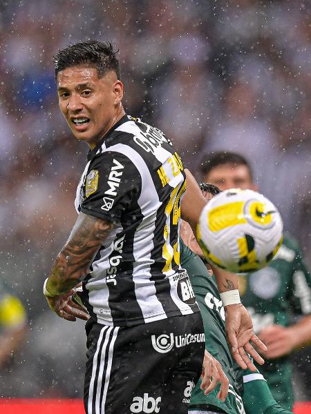 Matías Zaracho, do Atlético Mineiro, durante a partida contra o Palmeiras pelo Brasileirão - GLEDSTON TAVARES/DIA ESPORTIVO/ESTADÃO CONTEÚDO