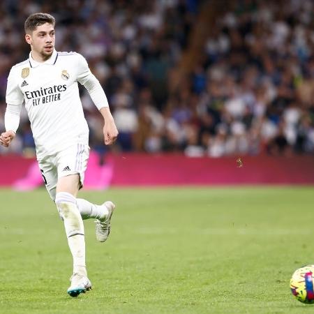 Fede Valverde, jogador do Real Madrid, durante partida contra o Villarreal - Europa Press Sports/Europa Press via Getty Images