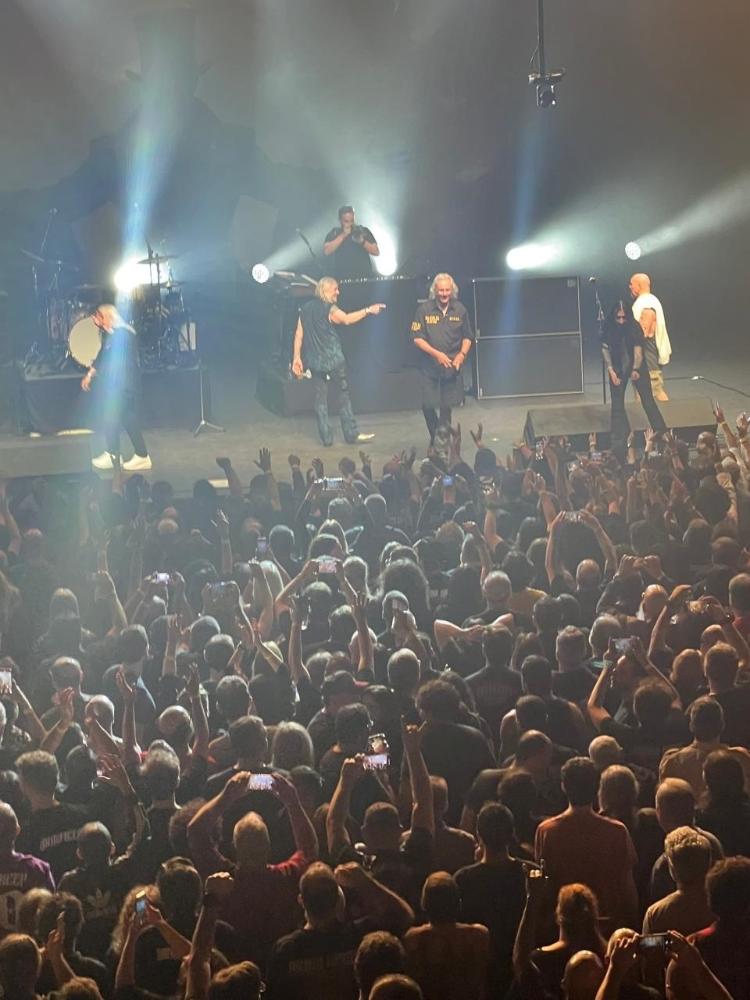Casagrande no show de Uriah Heep Casagrande no show de Uriah Heep