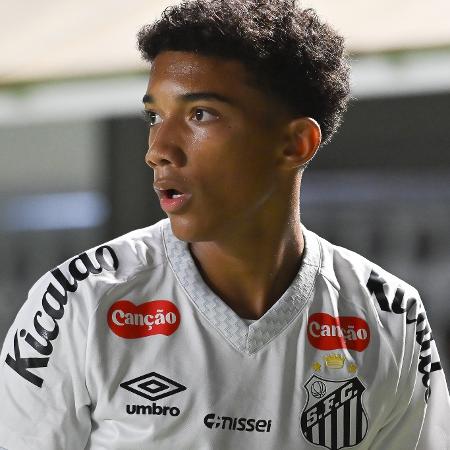 Robinho Jr em ação durante Santos x Grêmio, duelo do Brasileirão Robinho Jr em ação durante Santos x Grêmio, duelo do Brasileirão