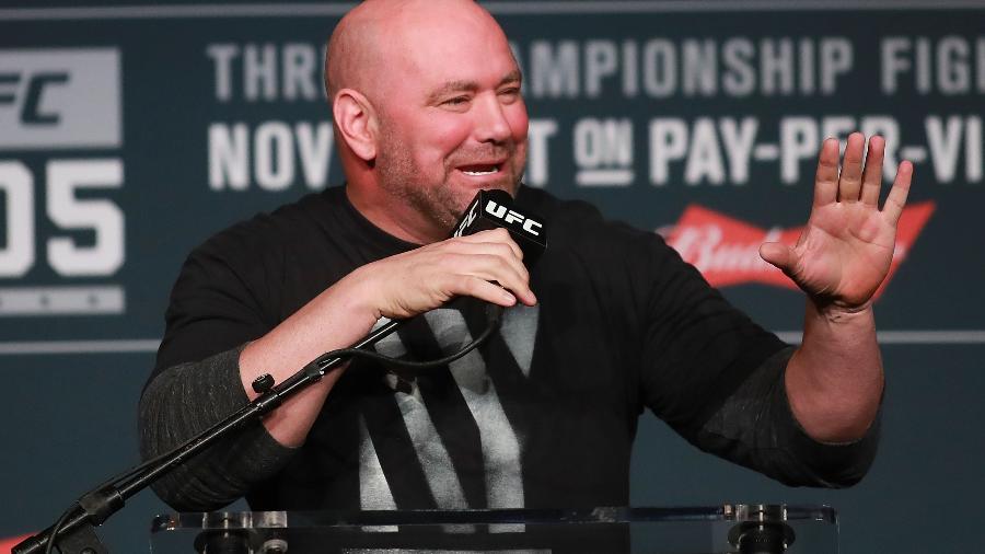 Dana White, presidente do UFC, em entrevista coletiva - Michael Reaves/Getty Images