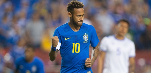 Neymar atuou durante os 90min na goleada sobre El Salvador - Pedro Martins / MoWA Press