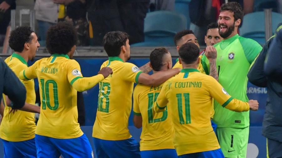 Seleção brasileira não quer saber de 7 a 1 e mira em outra memória ao voltar ao Mineirão - Luis ACOSTA / AFP