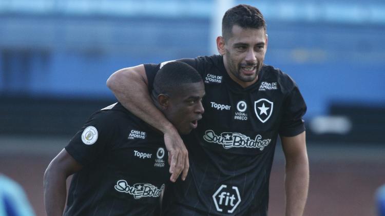 Marcelo Benevenuto comemora gol do Botafogo - Guilherme Hahn/AGIF - Guilherme Hahn/AGIF