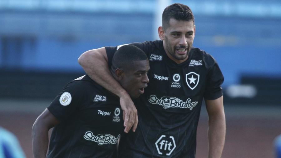 Botafogo venceu Avaí no primeiro turno com gols de Alex Santana e Marcelo Benevenuto - Guilherme Hahn/AGIF
