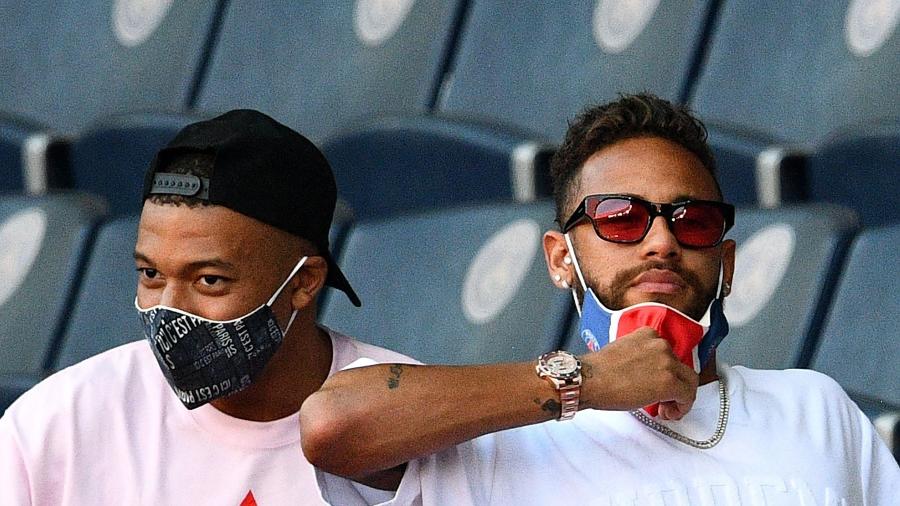 Neymar e Mbappé seguem no topo do ranking de salários na França - FRANCK FIFE / AFP