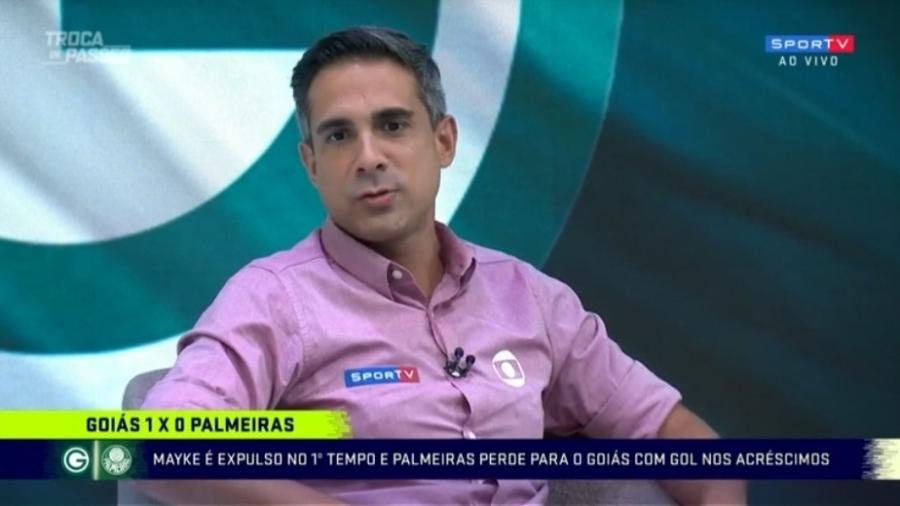 Gustavo Villani desabafa após derrota do Palmeiras para o Goiás - Reprodução/SporTV