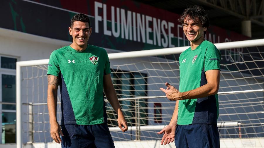 Nino e Matheus Ferraz, zagueiros do Fluminense - Lucas Merçon / Fluminense F.C.