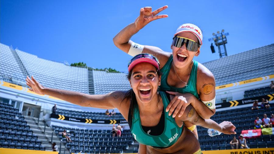 Duda e Ana Patrícia, no Mundial de Vôlei de Praia - FIVB