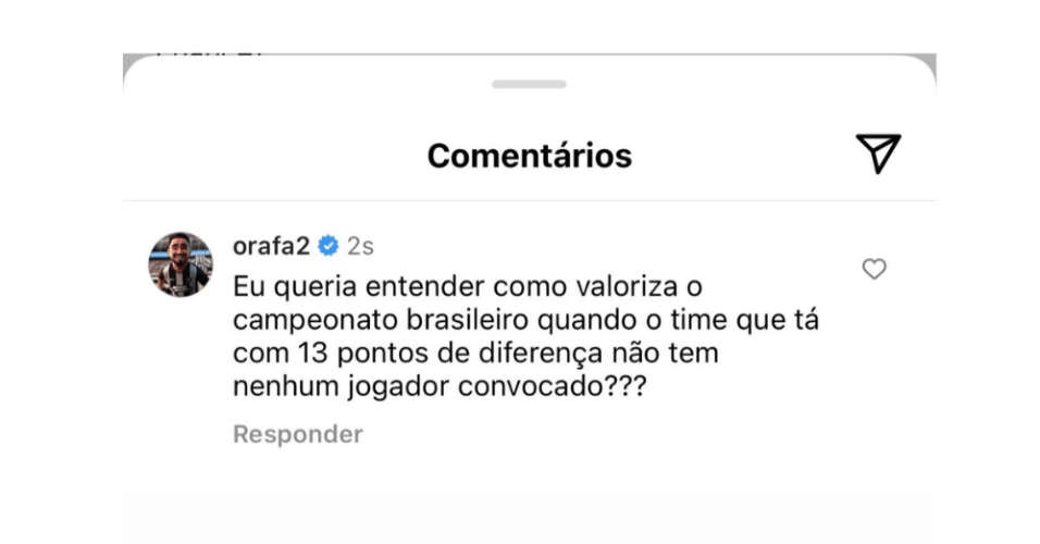 Rafael, lateral-direito do Botafogo, critica convocação de Diniz na seleção
