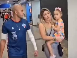 Jogador do Fortaleza responde filha após ataque: 'Isso não é futebol'