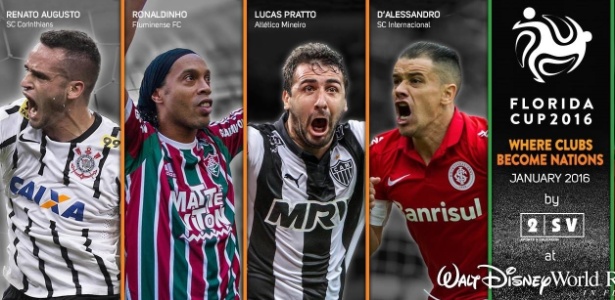 Corinthians, Fluminense,  Inter e Atlético-MG farão pré-temporada em Orlando em 2016 - Divulgação