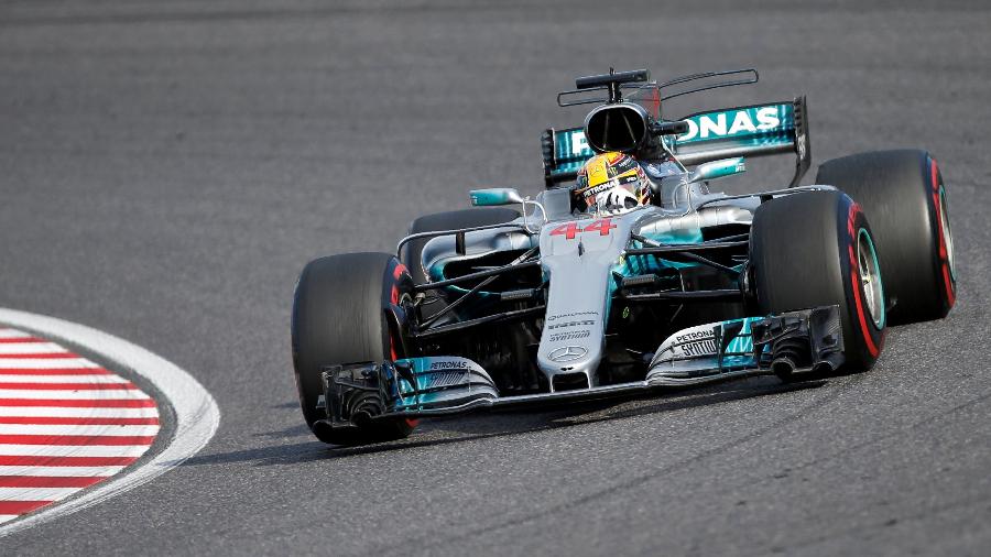 Lewis Hamilton, durante o Grande Prêmio do Japão - REUTERS/Toru Hanai
