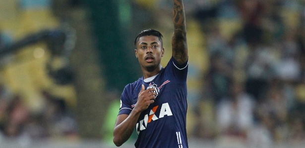 Bruno Henrique comemora gol do Santos contra o Fluminense pelo Brasileirão - RAFAEL RIBEIRO/ESTADÃO CONTEÚDO
