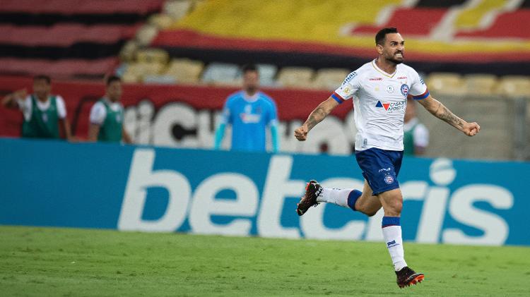 Gilberto, centroavante do Bahia, é um nome que agrada à diretoria do São Paulo - Jorge Rodrigues/AGIF - Jorge Rodrigues/AGIF