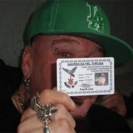 Paul Di'Anno, ex-vocalista do Iron Maiden, é sócio da Gaviões da Fiel - Divulgação/Gaviões - Divulgação/Gaviões