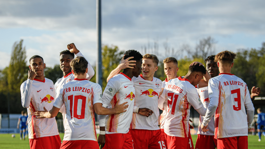 Leipzig é um dos participantes da Future of Football Cup - Reprodução/Red Bull/ Rode Stier