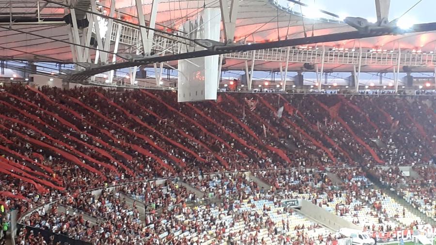 Torcida do Flamengo nas arquibancadas do Maracanã  - Leo Burlá/UOL Esporte