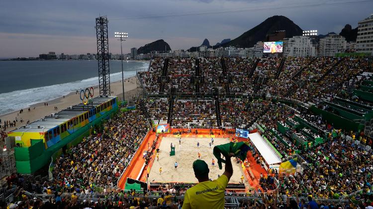 Arena do Vôlei de Praia nas Olimpíadas do Rio, disputadas em 2016