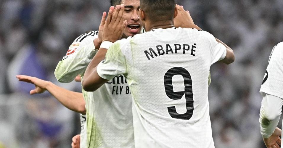 Mbappé e Bellingham marcaram os gols da vitória do Real Madrid sobre o Getafe
