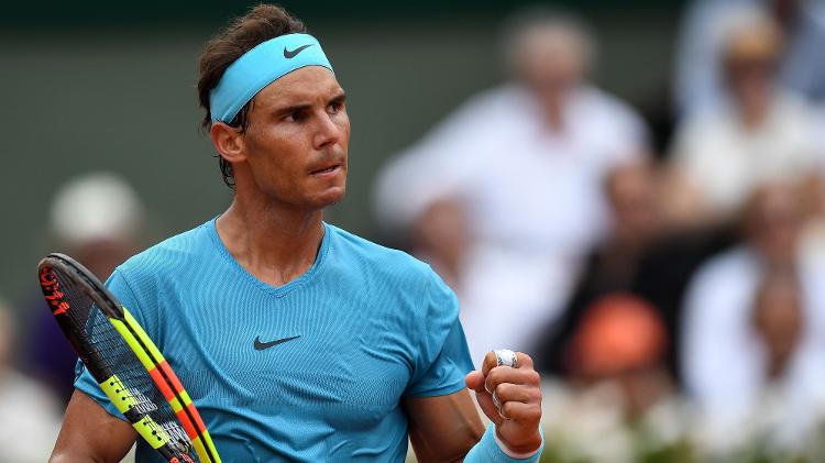Nadal comemora durante decisão de Roland Garros contra Thiem - CHRISTOPHE ARCHAMBAULT/AFP - CHRISTOPHE ARCHAMBAULT/AFP