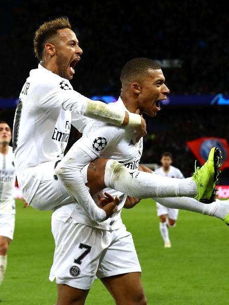 Neymar e Mbappé - Clive Rose/Getty Images - Clive Rose/Getty Images