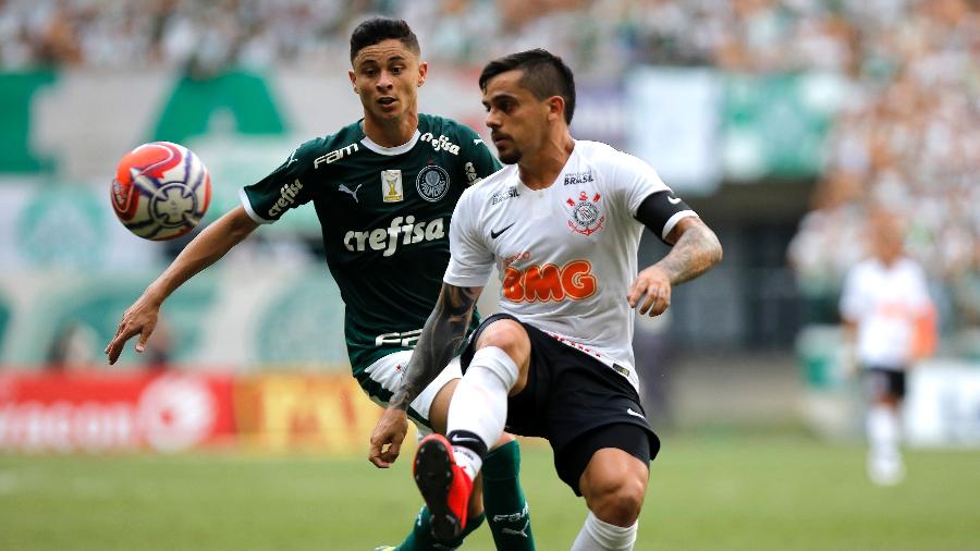 No Paulistão, Corinthians venceu Palmeiras por 1 a 0 na primeira fase, no Allianz Parque - Daniel Vorley/AGIF