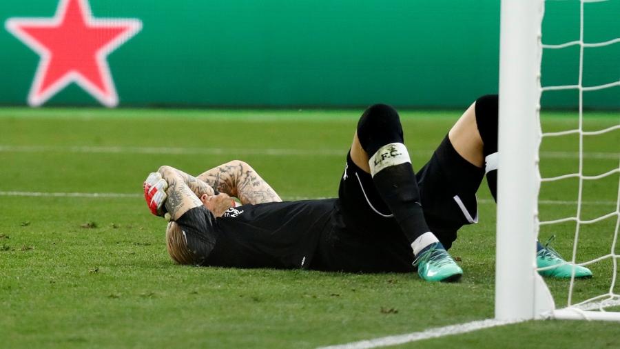 Loris Karius falhou na final da Liga dos Campeões de 2018, entre Liverpool e Real Madrid - REUTERS/Kai Pfaffenbach