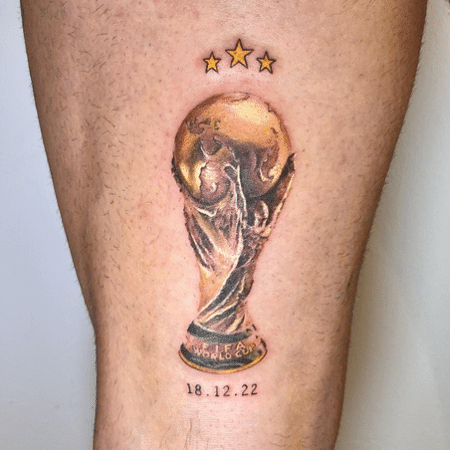 Papu Gómez mostra tatuagem após conquista da Copa do Mundo pela Argentina - Reprodução/Instagram