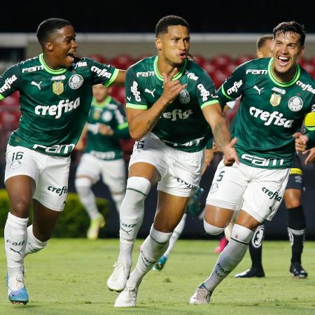 Murilo, do Palmeiras, comemora gol em jogada de escanteio - LUIS MOURA/WPP/ESTADÃO CONTEÚDO