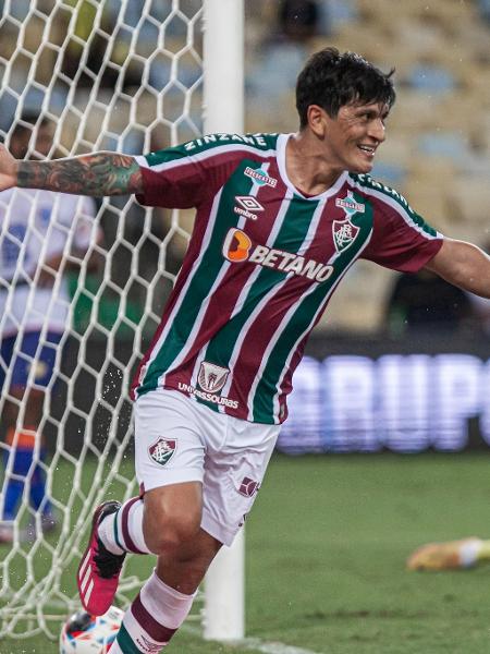 Cano, do Fluminense, comemora gol diante do Audax-RJ, em jogo pelo Carioca - Marcelo Gonçalves / Fluminense