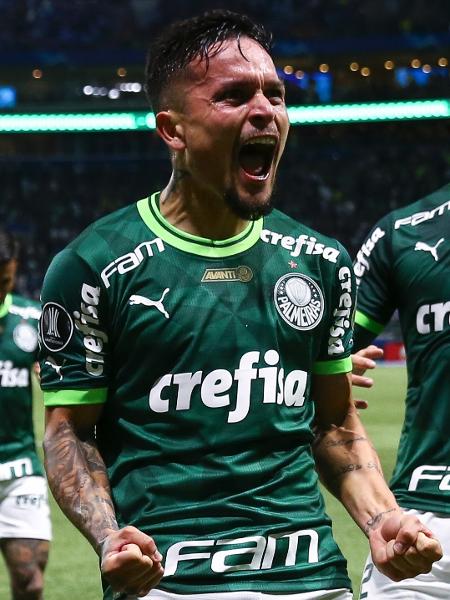 Artur marcou para o Palmeiras na partida contra o Bolívar, válida pela Libertadores -  Alexandre Schneider/Getty Images