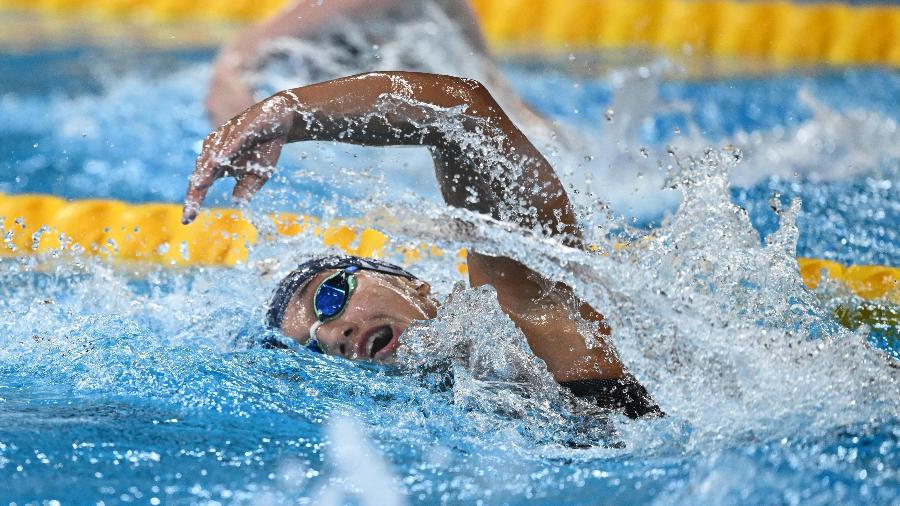 Maria Fernanda Costa quebrou recorde sul-americano nos 400m livre durante o Mundial