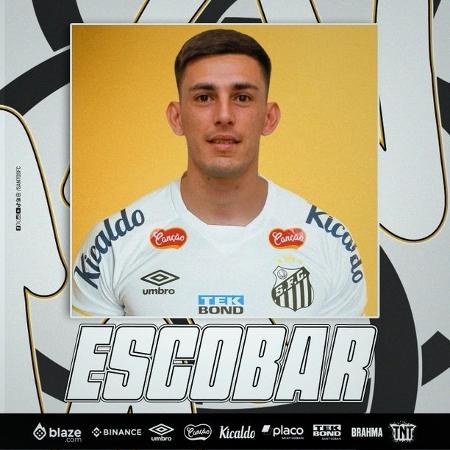 Gonzalo Escobar, lateral do Santos - Divulgação/Twitter oficial do Santos