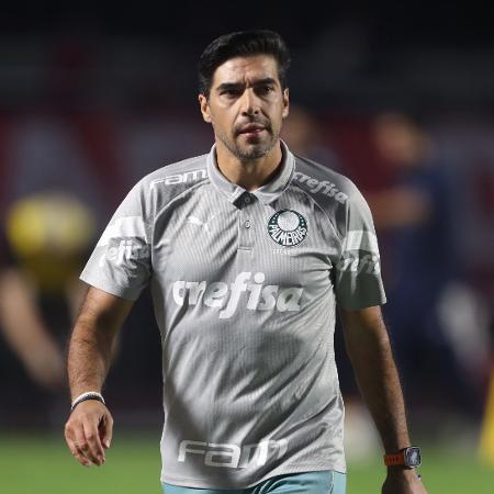 O técnico Abel Ferreira, do Palmeiras, no clássico contra o São Paulo, pelo Brasileiro - Alex Silva/Ag. Estado