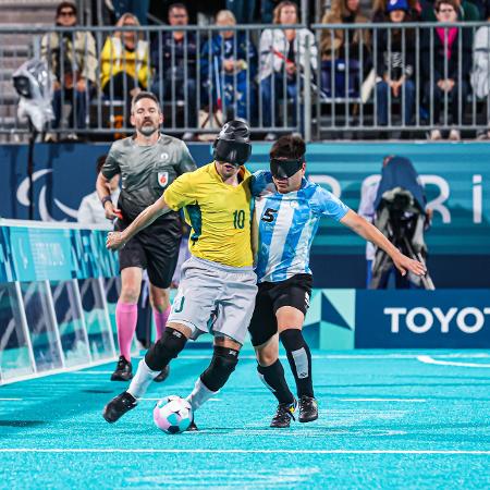 Brasil x Argentina na semifinal do futebol de cegos nos Jogos Paralímpicos 2024