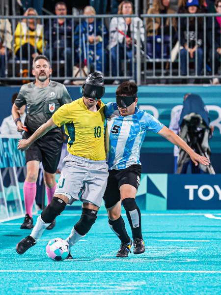 Brasil x Argentina na semifinal do futebol de cegos nos Jogos Paralímpicos 2024