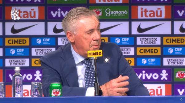 Carlo Ancelotti, técnico da seleção brasileira