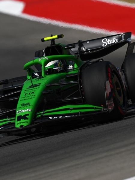 Gabriel Bortoleto em ação nos treinos livres do GP dos Estados Unidos Gabriel Bortoleto em ação nos treinos livres do GP dos Estados Unidos