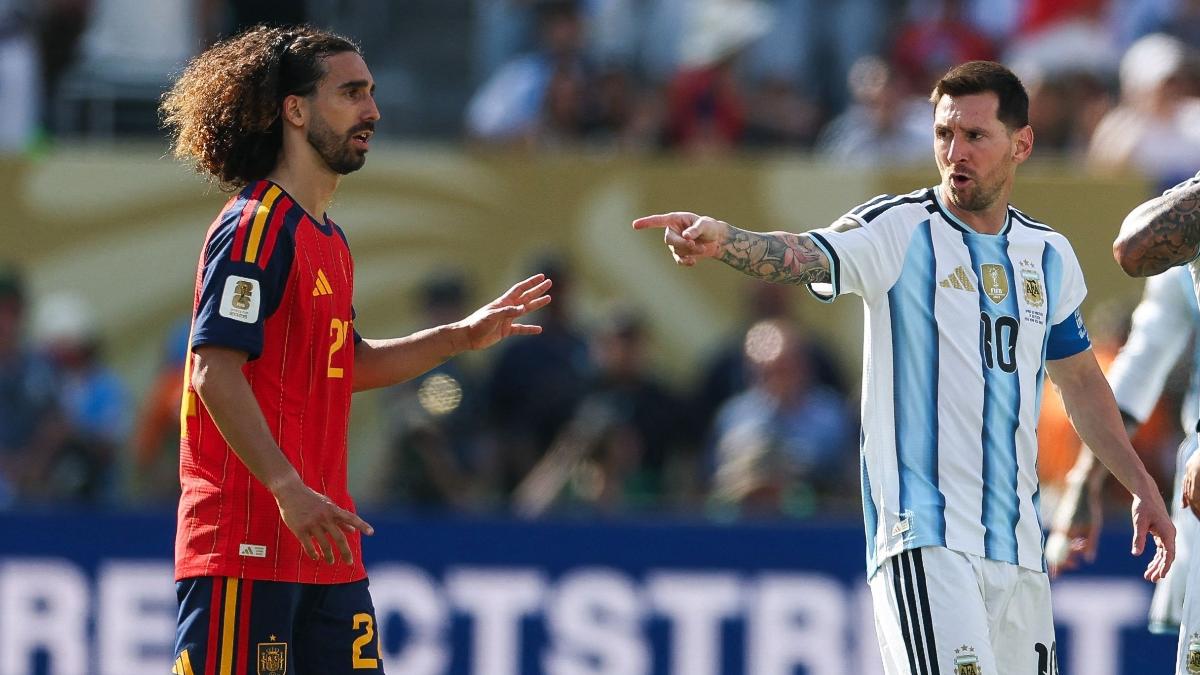 'Criança petulante': jornal detona Messi por confusão com Cucurella na Copa