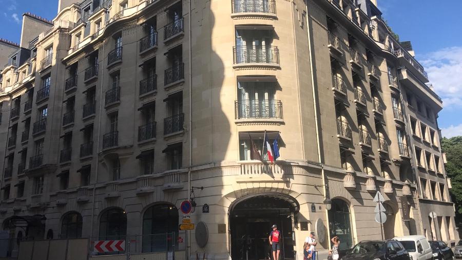 Hotel Sofitel em Paris, onde teria ocorrido o suposto estupro de Neymar a uma brasileira - Jamil Chade/UOL