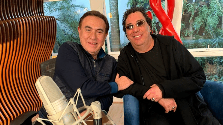 Casagrande dá entrevista para Amaury Jr. - Divulgação/RedeTV!