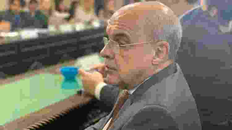 Ex-presidente do Flamengo, Eduardo Bandeira de Mello na sessão da CPI do Ninho do Urubu  - Leo Burlá / UOL Esporte - Leo Burlá / UOL Esporte